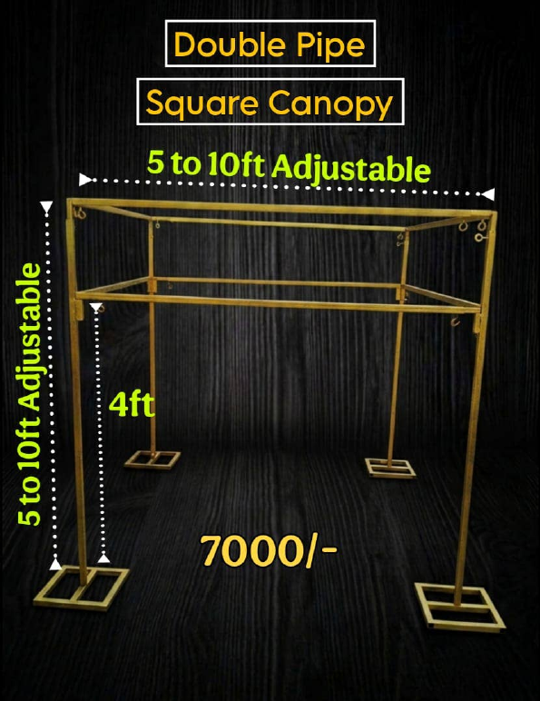 Double Pipe Square Canopy - fabrication product, catalogue page 29