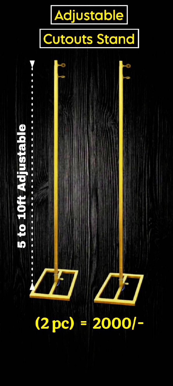 Adjustable Cutouts Stand - fabrication product, catalogue page 47